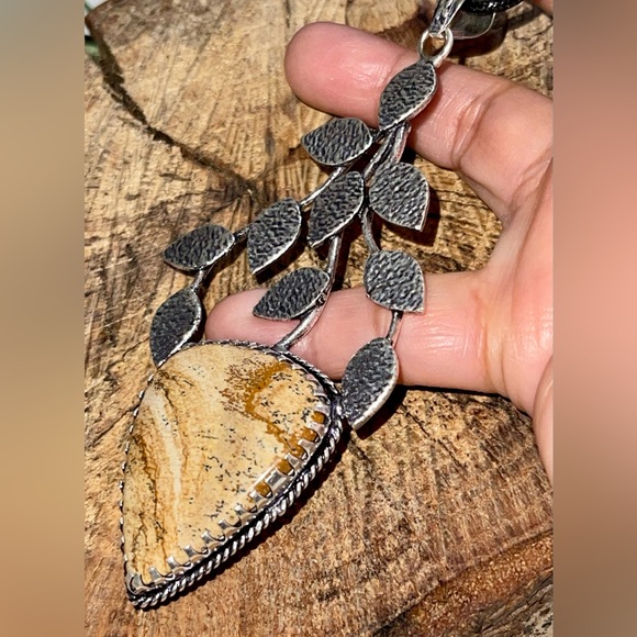 Large Picture Jasper Pendant 4 1/2” - Picture 4 of 13